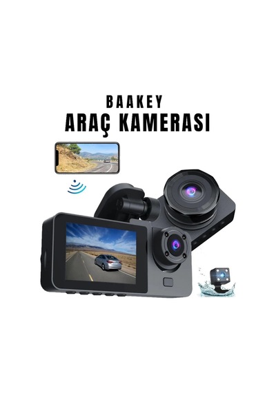Buğz Üç Kameralı Wi Fi Araç İçi Kamera Gps Takip & G-sensor Özellikli Güvenlik Çözümü