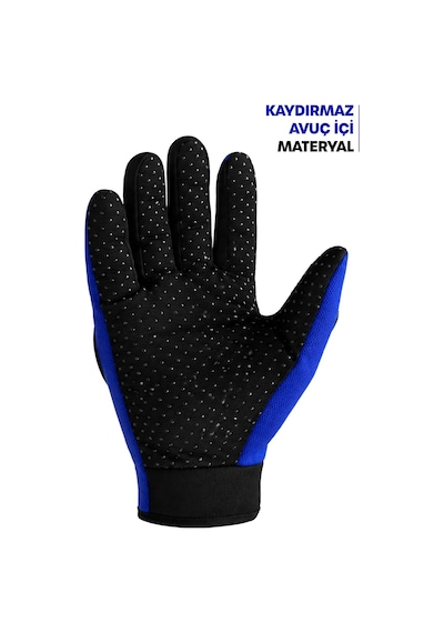 Xmlbayiciniz Tr M Beden Korumalı Motosiklet Eldiveni Unisex Bisiklet Motorcu Eldiveni Mavi 114 Genel