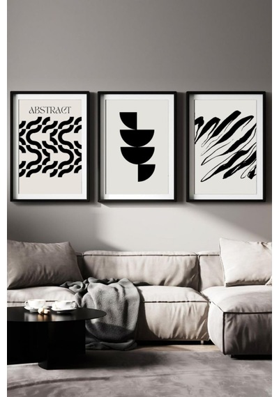 512 Store Estetik Duvar Posteri, 3'lü Abstract Poster Seti, Modern Tablo,dekoratif Çerçevesiz Tablo Sku: Zeusstk8da75368a1