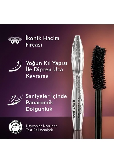 Super Lash Volume 48h+ Suya Dayanıklı Maskara 13 Ml Ekstrem Dolgunluk & 48 Saate Kadar Kalıcı Hacim Genel