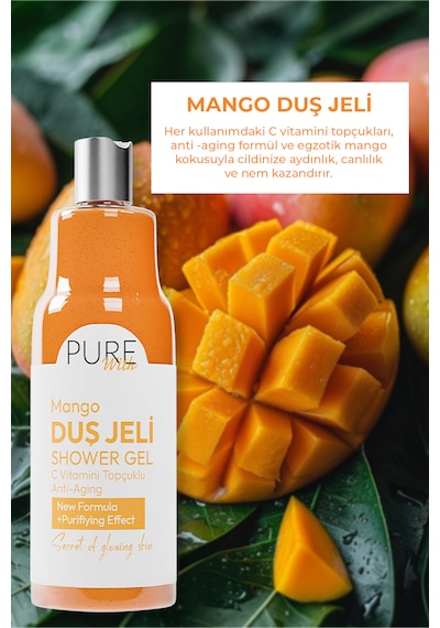 C Vitamin Topçuklu Mango Özlü Arındırıcı Duş Jeli 2x400 Ml Mango