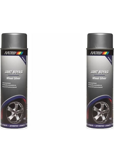 Motip Üniversal Akrilik Gümüş Jant Boyası Spreyi 500 Ml 2 Adet