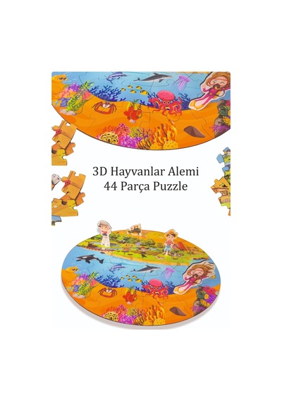 3d Hayvanlar Alemi Puzzle Orman , Çiftlik , Deniz Ve Uçan Hayvanlar