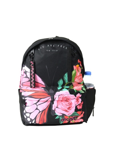 Must 585056 Butterfly İlkokul Sırt Çantası-siyah Çok Renkli