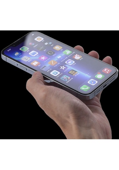 Apple Uyumlu iPhone 13 Pro Max Zore Hizalama Aparatlı Hadid Cam Ekran Koruyucu