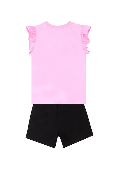 Denokids Abra Catabra Kız Çocuk T-shirt Şort Takım Çok Renkli