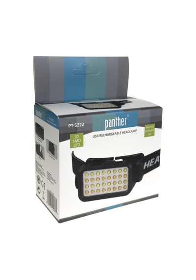 Panther Pt-5222 Usb Şarjlı Kafa Lambası Çok Renkli