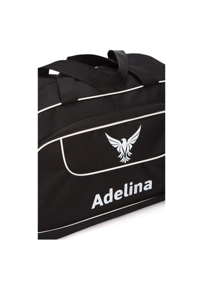 Adelina Bags Unisex Siyah Seyahat Tatil Spor Kabin Boy Kumaş Valiz El Ve Omuz Çantası Siyah
