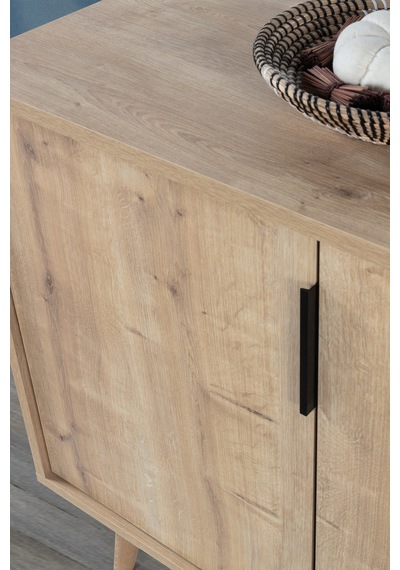 4814 Sırma 180 Cm Ahşap Ayaklı , Metal Kulplu Konsol , Safir , Oturma Odası , Salon Safir