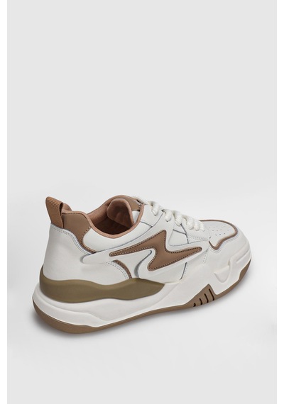Lufian Maya Kadın Sneaker Ayakkabı Bej Bej 121230090100550