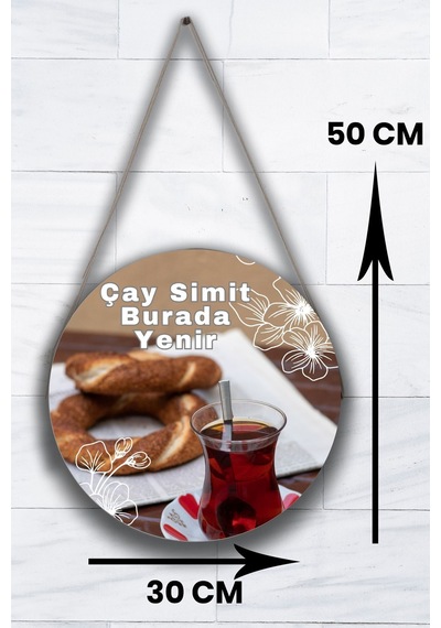 Simit Salonu Için Duvar, Kapı, Tek Taraflı Askılı Pano Karşılama Tabelası, Tablo Süs Dekor
