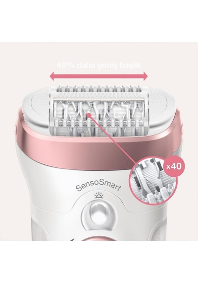 Braun Silk-Epil 9 9725 2'si 1 Arada Senso Smart Epilatör