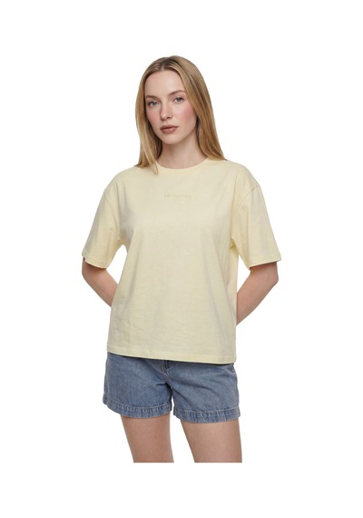 Oversize Kadın Tshirt K.kol Light Yellow