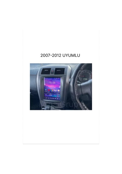 Snp Serisi Toyota Corolla 2007 - 2011 Uyumlu Tesla Ekran 6-128gb Hafıza Multimedya Sistemi Ve Geri Görüş Kamerası 9.7''