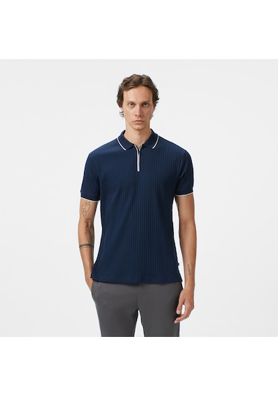 Nautica Erkek Lacivert Classic Fit Polo Yaka T-shirt Düz K55345t Lacivert