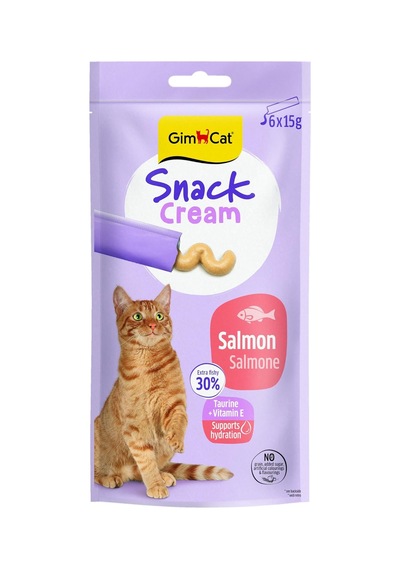 Snack Cream Salmon Kedi Ödülü 6x15gr