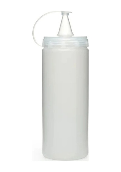 Şeffaf Sos Şişesi - 700 Ml 3 Adet Çok Renkli