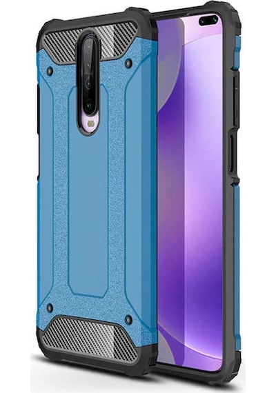 Kilifone - Xiaomi Uyumlu Poco X2 - Kılıf Çift Katman Zırh Tank Crash Military Kapak - Mavi
