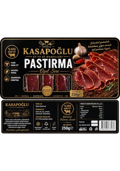 Kasapoğlu Antrikot Pastırma 250 G