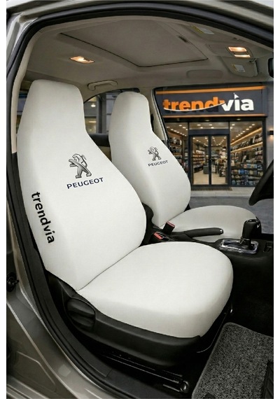 Peugeot Eski Logolu Oto Koltuk Kılıfı Ön Arka Set Penye Universal Koltuk Koruyucu Servis Kılıfı 49394301