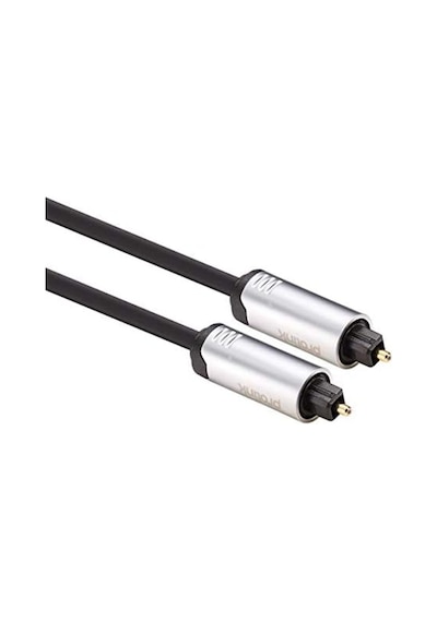 Prolink 60 Cm Optik Kablo Toslink Plug Metal Premıum Chrome Audıo Optik Fiber Ses Kablosu