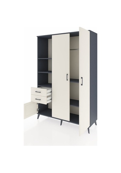 Hyperion Dolap 5 Raflı 2 Çekmeceli Tek Askılı 132x44x195 Antrasit-aytaşı/aytaşı Aytası/aytası - Antrasıt Hyperion Dolap 5 Raflı 2 Çekmeceli Tek Askılı 132x44x195 Antrasit-aytaşı/aytaşı Aytası/aytası - Antrasıt