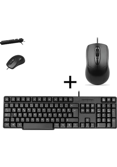 Everest KB-517U Kablolu Q Klavye + SM163 Mouse Set