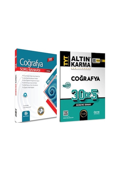 Bilgi Sarmal Tyt Coğrafya Soru Bankası Ve Altın Karma Tyt Coğrafya Deneme Seti 2 Kitap