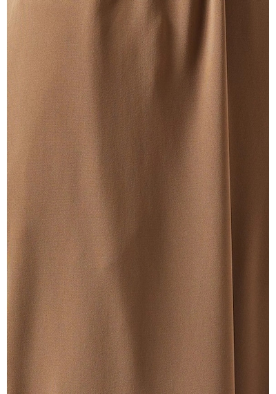 12storeez Viskon Karışımlı Pantolon, Geniş Paça, Bağcıklı Bel Ve Yumuşak Döküm Kahverengi