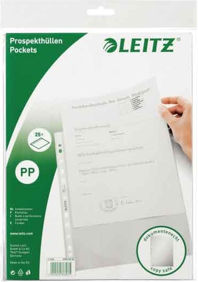 Leitz 16 Lı Koli Poşet Dosya föy Dosya Şeffaf A4 100 Lü