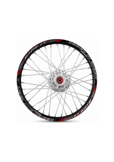 Cub Ride İt 1x20-17 Modifiye Ön Jant Çemberi Kırmızı-siyah