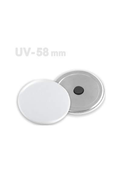 58 Mm Uv Baskıya Uygun Buton Sade Magnet Vg58uvbs 250 Adet