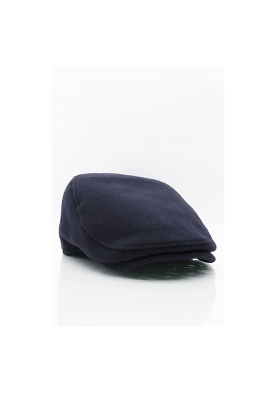 Külah Erkek Şapka Lacivert Kışlık Trend Flat Cap Yün Kasket-Lacivert-Standart