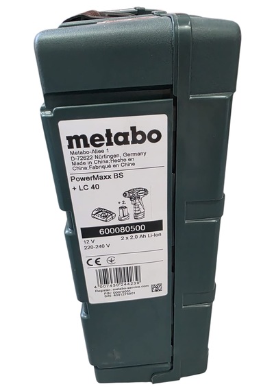 Metabo Powermaxxbs Basıc 12v 2.0 Amper Akülü Matkap Plastik Çantalı
