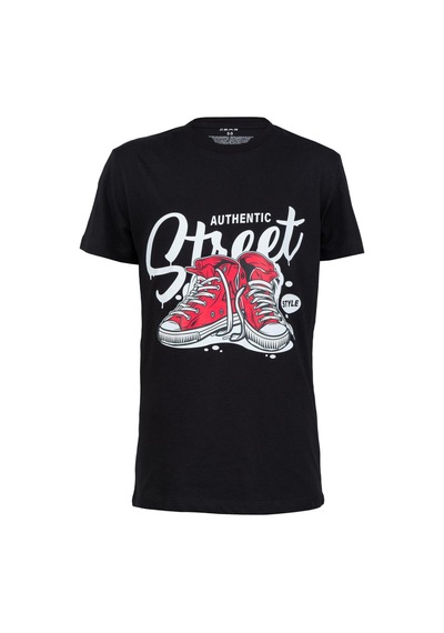 2as Aja Çocuk Baskılı T-shirt 221 Siyah