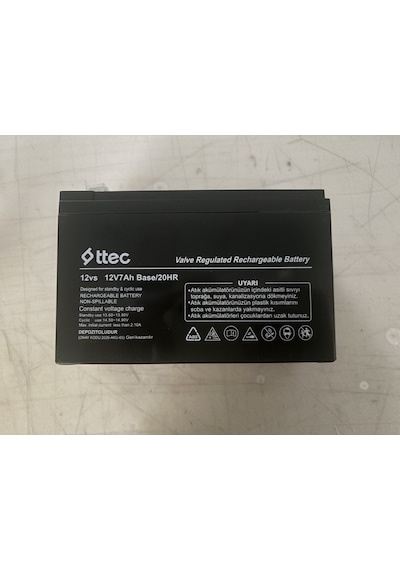 Ttec 12vs 12v 7ah Base Bakımsız Kuru Akü Tss