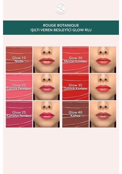 Yves Rocher Rouge Botanique Işıltı Veren Besleyici Glow Ruj - 30. Mercan Kırmızısı -vegan-3.5g 30 Mercan Kırmızısı