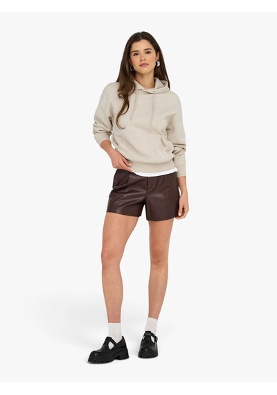Only Onlbest Lıfe L/s Hood Swt Noos Kadın Gri Sweatshirt - 15338730