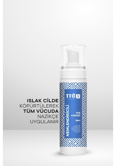 Tto-x Nemlendiricili Duş Köpüğü Men 200ml Kokusuz