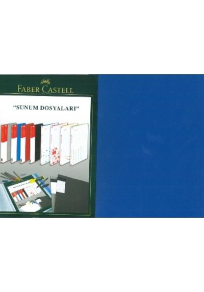 Faber-castell Sunum Dosyası 30 Yaprak Çift Renk Beyaz Mavi