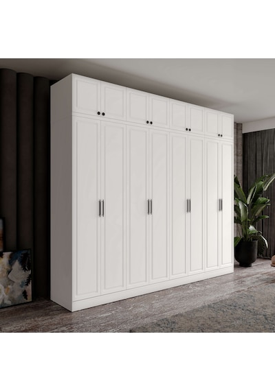 Milas 8 Kapaklı Komple Mdf Yüklüklü Gardırop Milas 8 Kapaklı Komple Mdf Yüklüklü Gardırop