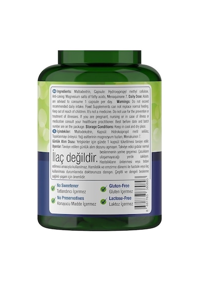 Natures Supreme Vitamin K2 100 Mcg 30 Kapsül Aromasiz
