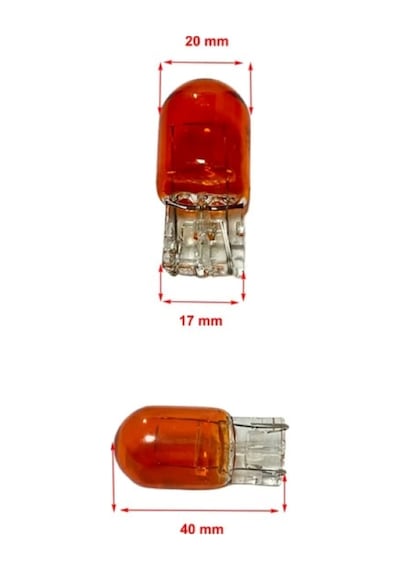 Fiat Doblo D4 Uyumlu Gündüz Farı Ampulü Turuncu Amber 1 Çift
