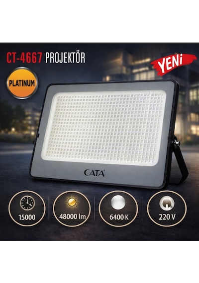 Cata Cata Ct 4667 800w Led Projektör Beyaz Işık 6400k Cata