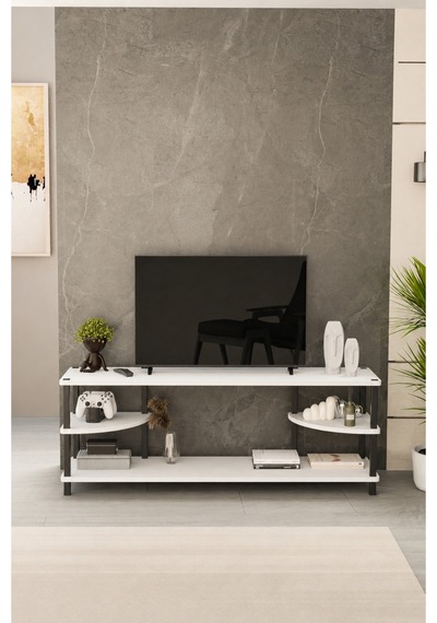 Neoline 120 Cm Tv Ünitesi Modern Tv Sehpası - Beyaz Beyaz