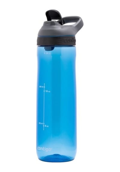 Contigo Cortland Tek El Bas İç Kapaklı Su Matarası 720ml - Mavi