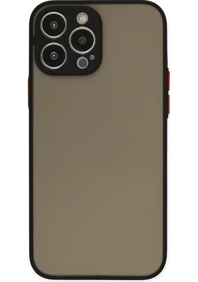 Newface Apple iPhone Uyumlu 14 Pro Max Kılıf Montreal Silikon Kapak Semeglbl - 75 - Siyah