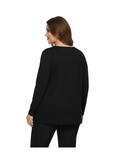 Wearon Kadın Siyah V Yaka Taşlı Bluz Bgl-st05148 Siyah