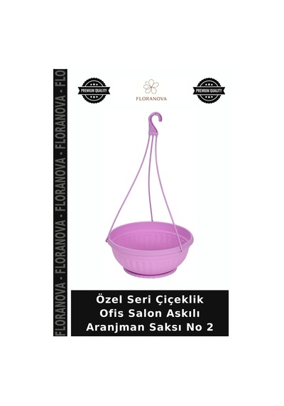 Özel Seri Çiçeklik Ofis Salon Askılı Aranjman Saksı No 2