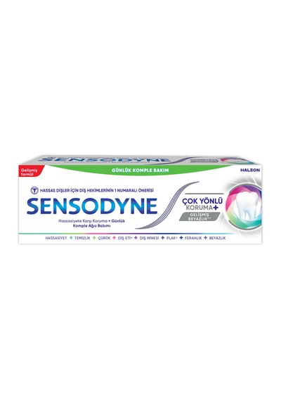 Sensodyne Çok Yönlü Koruma Gelişmiş Beyazlık 50 Ml - 6 Adet Tarı
